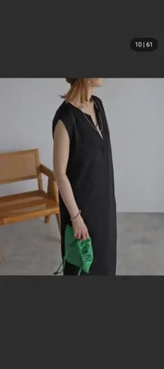 Bonjour Sagan ワンピース ブラック S