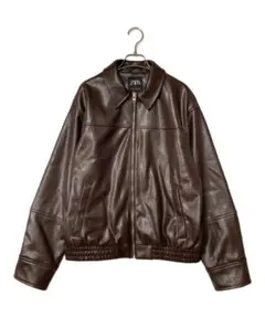 ZARA フェイクレザー ジャケット