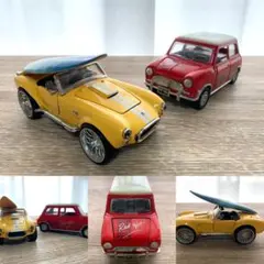 ミニクーパーRed Hot 黄色シェルビー・コブラ 427 ミニカーセット