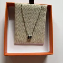 HERMES ミニポップH ネックレス ピアス セット ホワイト✖️YG - メルカリ