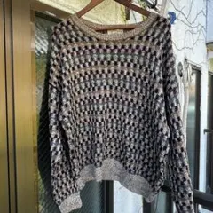 カナダ製　デザインニット　XL 海外ストリート