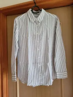ユニクロ　UNIQLO　ストライプ 長袖シャツ