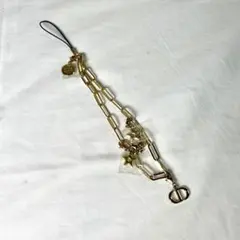 【sk/12.8/5】Diorゴールド 星型チャーム キーホルダー