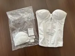 クラウディア　ウエディング用ホワイト ビスチェ C65