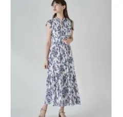 snidel プリントプリーツワンピース　サイズ0