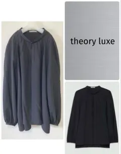 【美品】theory luxeセオリーリュクス　ブラウス　サイズ38 ブラックのサムネイル