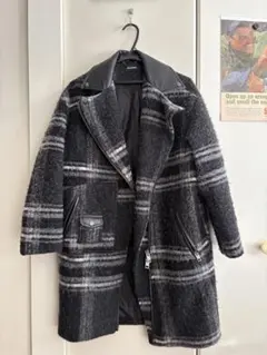 DIESEL チェックロングコート