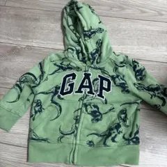 ベビー服　GAP 子供服 12-18M 恐竜柄 フード　パーカー トレーナー