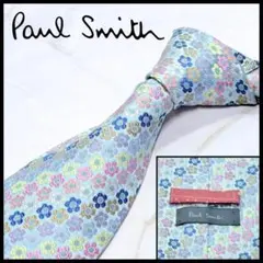 ☆即発 Paul Smith ネクタイ シルク フラワー柄 マルチカラー 高級