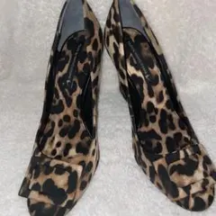 ツルバイマリコオイカワ ヒョウ柄ハイヒール レオパード 36 パンプス シューズ