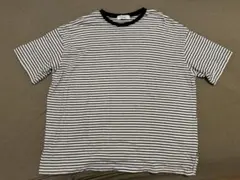 forksy. オーバーサイズ ボーダーTシャツ ホワイト×ブラックのサムネイル