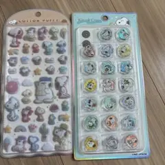おはじきシール　コットンパフィー　シール　スヌーピー　新品