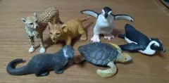 動物フィギュア6体セット（チーター、ライオンなど）