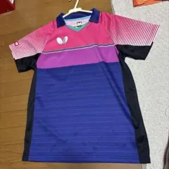 バタフライ 卓球ウェア ピンク 青 試合用ユニフォーム