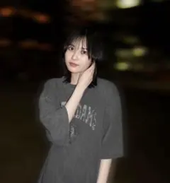 櫻坂46 的野美青着用unrelaxing古着加工Tシャツ　Ｌサイズ