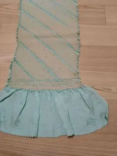 淡い緑色の帯揚げ