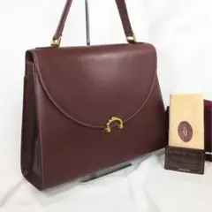 ✨美品✨ カルティエ マストドゥ 2WAY クラッチ ショルダー ボルドー