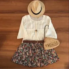 新品＊ユナイテッドアローズ　花柄スカート フラワープリント