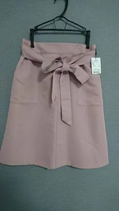 リボン付ワーク風タイトスカート