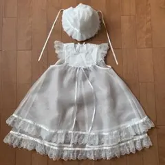 ミキハウス セレモニードレス 帽子 オーガンジーコート2点セット