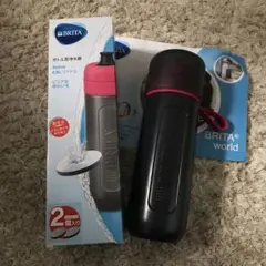 〈中古〉BRITA ブリタ ボトル型浄水器 ピンク 水筒
