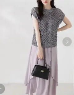 PBD ニット×キャミワンピースセット