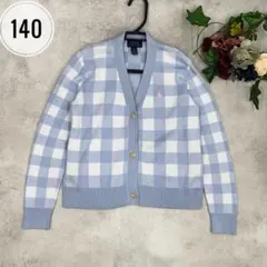 ポロラルフローレン Vネックカーディガン　チェック柄