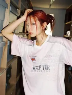 SCULPTOR UMBRO コラボ メッシュTシャツ