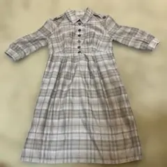 BURBERRY チェック柄 長袖ワンピース ITA 40