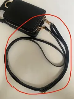 ブラックショルダーストラップ ゴールド金具