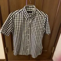フリークスストア 半袖 ギンガムチェック　ボタンダウンシャツ　 黒