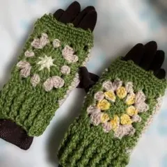 かぎ針編みアームウォーマー