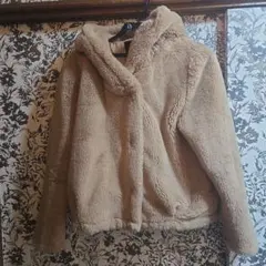 AZUL by moussy フード付きファーコート