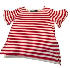 ユーズド★POLO RALPH LAURENボーダー フリル Tシャツ3T送料込