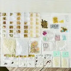 まとめ売り★レジン封入用素材 スワロフスキー ビジュー 穴なしパール ネイル