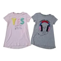 ベネトン　立体モチーフ　Tシャツ　２枚　セット　キッズ　150 女の子のサムネイル