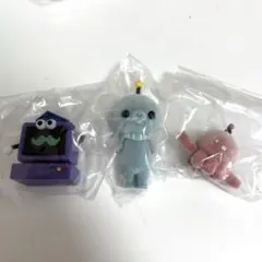 セミコンプ 教育番組 フロッキーフィギュア タマ(通常)&はかせ&パウル 3点