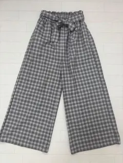 【未使用に近い】ARCHIVES チェックワイドパンツ