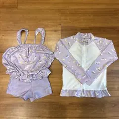 水着セット　120 水着　ラッシュガード