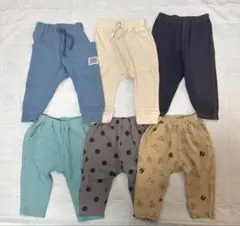再値下げ！80サイズレギンスパンツセット（GU, UNIQLO）その他6枚のサムネイル