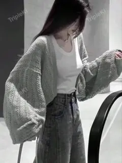 SHEIN ドロップショルダーオーバーサイズカーディガン