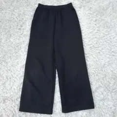 ユニクロ　ドライスウェットワイドパンツ　ブラック　M
