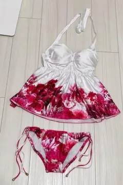 Radyリゾフラ白水着 ビキニ ホワイト ピンクのサムネイル