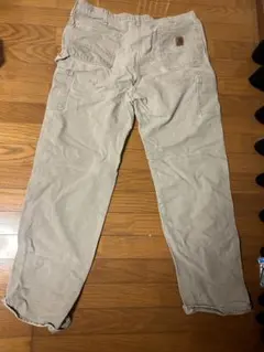 ベージュ ワークパンツ