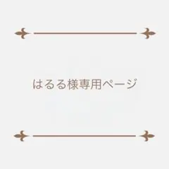 はるる様専用ページ