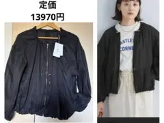 新品　ユナイテッドアローズ　ノーカラーブルゾン　定価13970円　ブラック