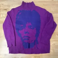 デヴィッドボウイ　David Bowie ハイネックニット パープルのサムネイル
