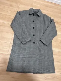 新品　メンズ　チェック柄コートMサイズ