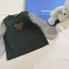 異素材ロンT 90 グリーン