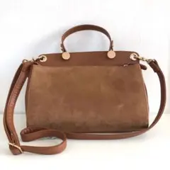 秋冬用2wayスエードショルダーバック